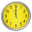 Yellow clock (Wallpapyrus pro)